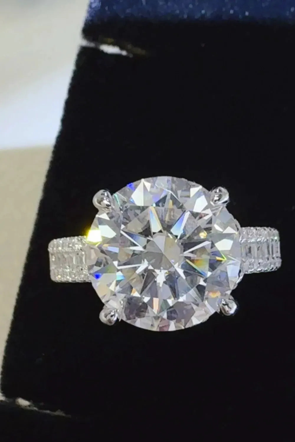 5 Carat Moissanite 925 Sterling Silver Ring by Partner Label