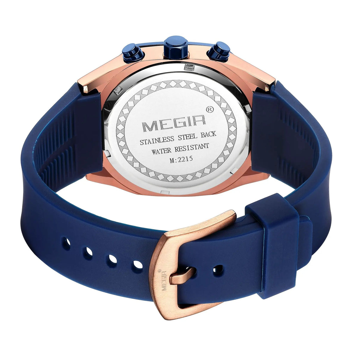 MEGIR Fashion Sport Military Watches for Men Luxury Quartz Wristwatch Silicone Strap Waterproof Date Clock 24-hour Reloj Hombre 2215 by MEGIR WATCH GROUP