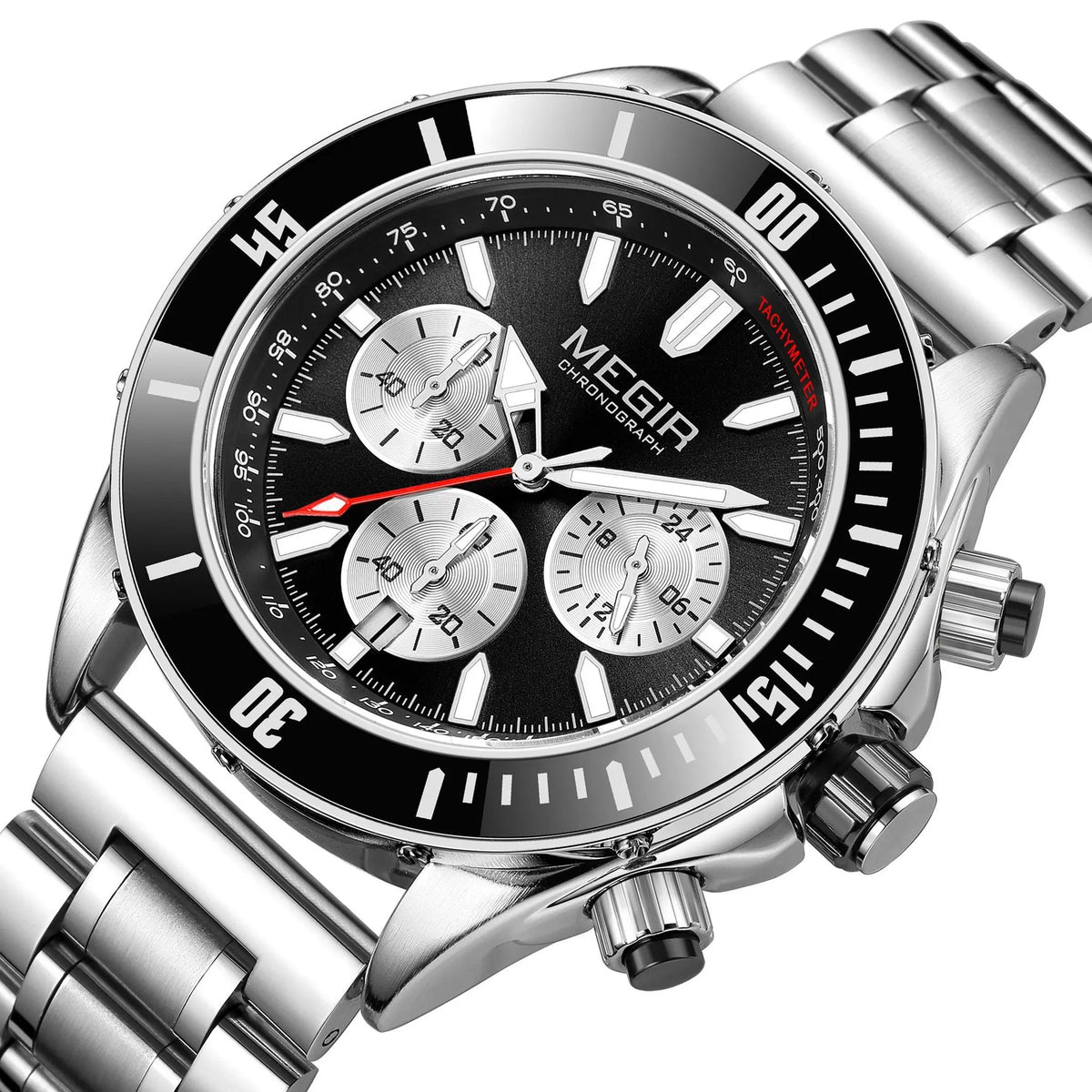 MEGIR Men Watch with Chronograph Fashion Quartz Military Waterproof Calendar Business Casual Wristwatches Clock Montre Homme 2226 by MEGIR WATCH GROUP