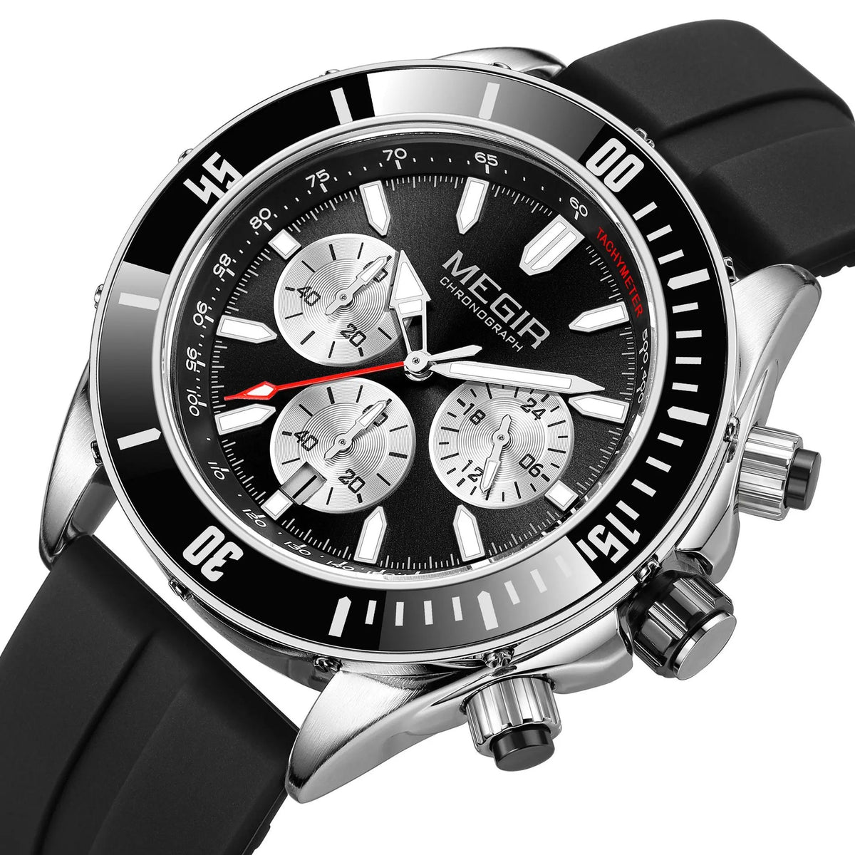 MEGIR Men Watch with Chronograph Fashion Quartz Military Waterproof Calendar Business Casual Wristwatches Clock Montre Homme 2226 by MEGIR WATCH GROUP