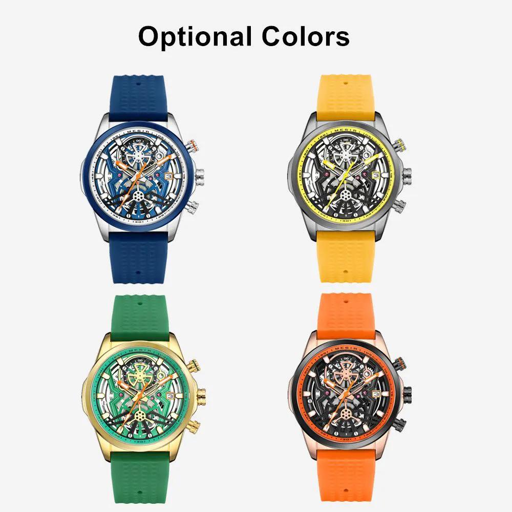 MEGIR Men's Watch Chronograph Fashion Quartz Wristwatch Waterproof Luminous Sports Military Watches Clock with Auto Date 2235 by MEGIR WATCH GROUP