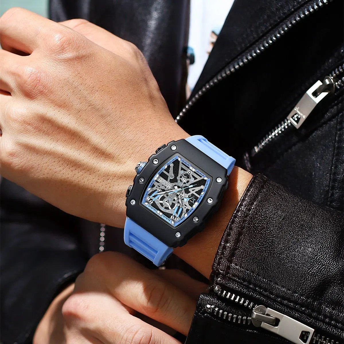 MEGIR Luxury Outdoor Sport Wristwatch for Men Silicone Waterproof Watches Quartz Military Watch Male Clock Chronograph 2218 by MEGIR WATCH GROUP