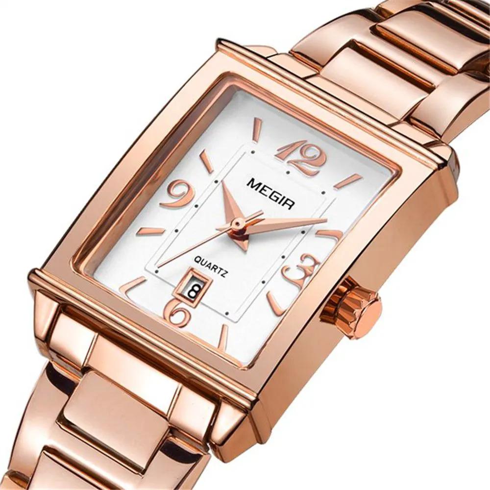 MEGIR Women Bracelet Watches Fashion Business Wristwatch for Ladies Elegant Quartz Watch Waterproof Date Clock Reloj Mujer 1079 by MEGIR WATCH GROUP