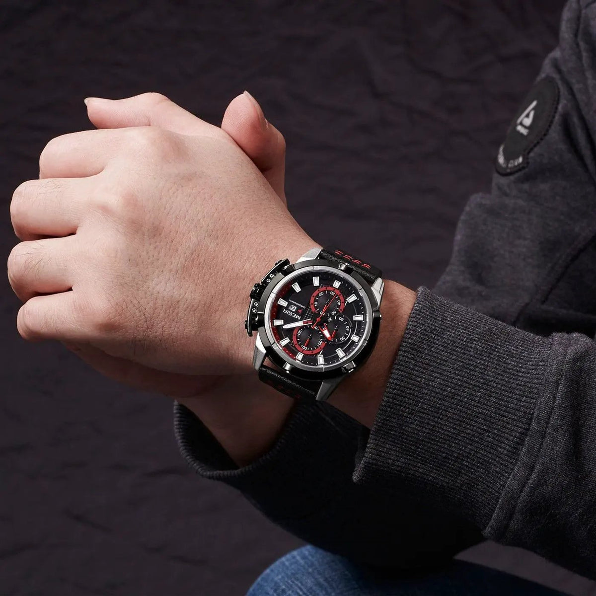 MEGIR Luxury Men's Watch Chronograph Fashion Sport Military Watches Waterproof Male Quartz Wristwatch Clock Montre Homme 2062 by MEGIR WATCH GROUP