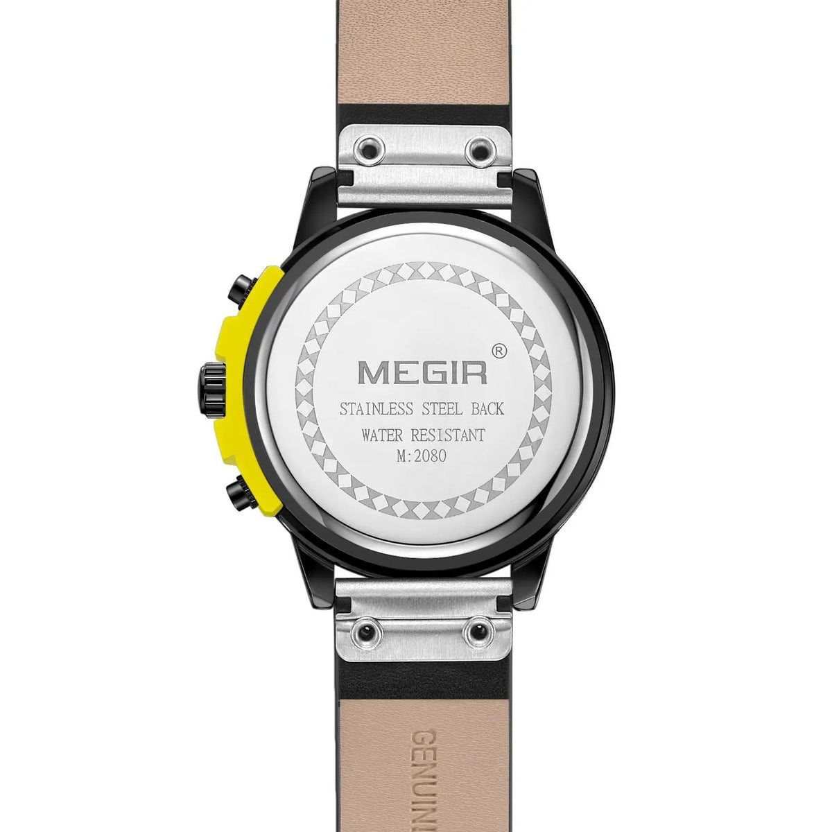 MEGIR Fashion Sport Watches for Men Large Dial Waterproof Luminous Quartz Wristwatch Chronograph Date Clock 24-hour 2080 by MEGIR WATCH GROUP
