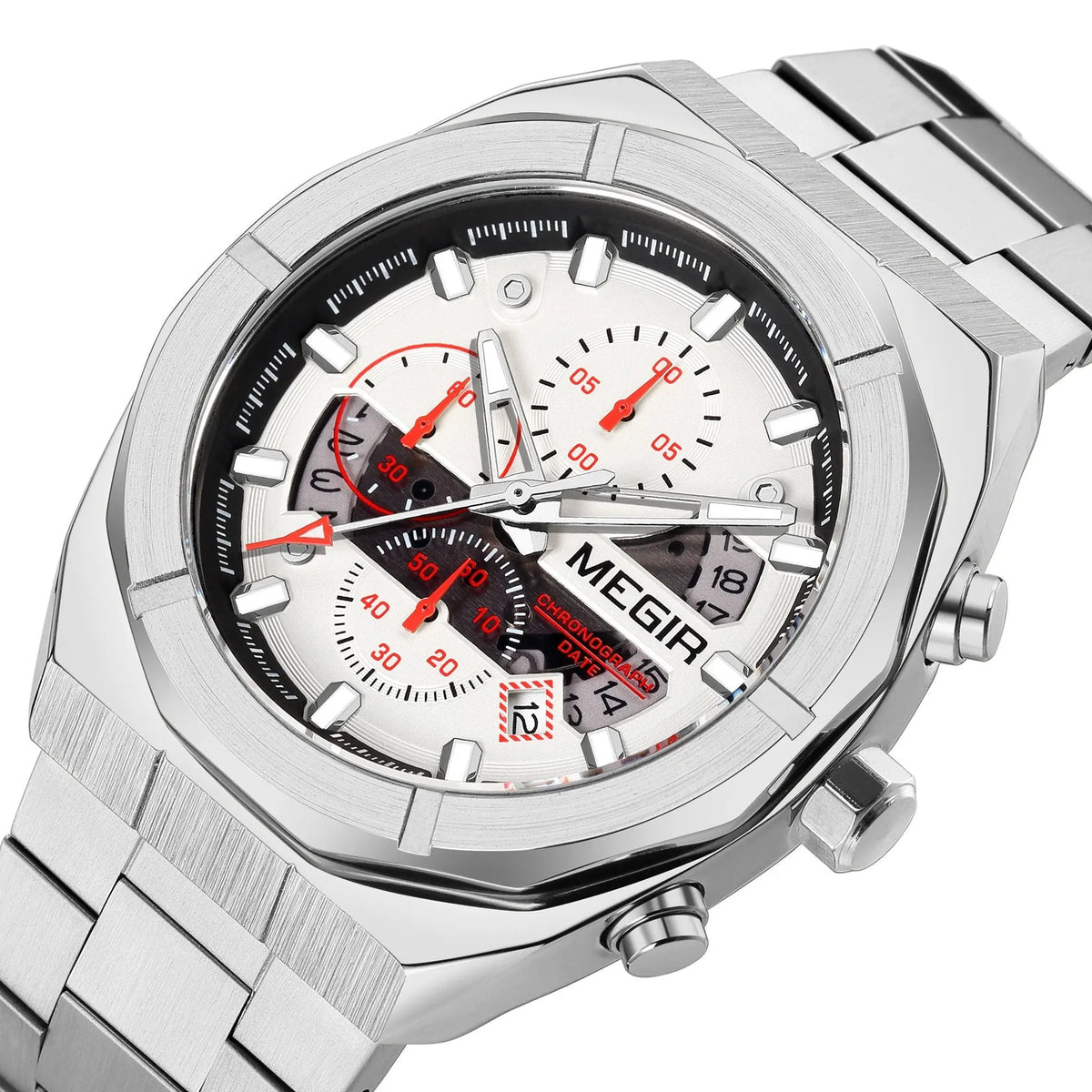 MEGIR New Watch for Men Top Brand Luxury Casual Quartz Wristwatch with Chronograph Waterproof Luminous Auto Date Reloj Hombre 2225 by MEGIR WATCH GROUP