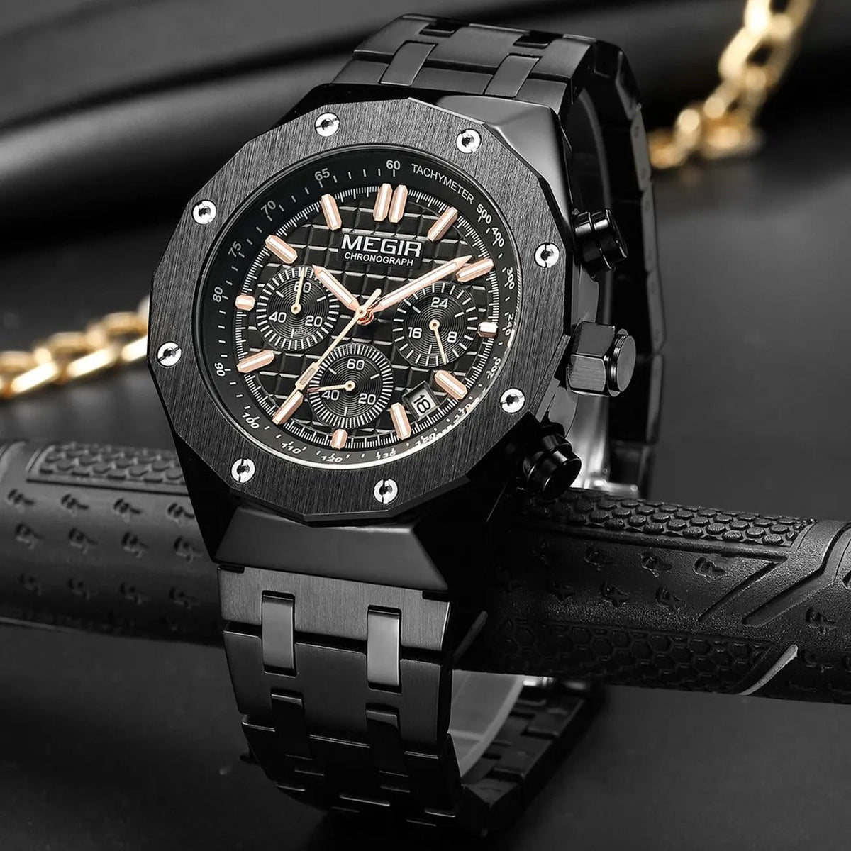 MEGIR Relogio Masculino Luxury Business Men Watches Fashion Military Watch Date Luminous Casual Quartz Wristwatch Man Clock 2213 by MEGIR WATCH GROUP