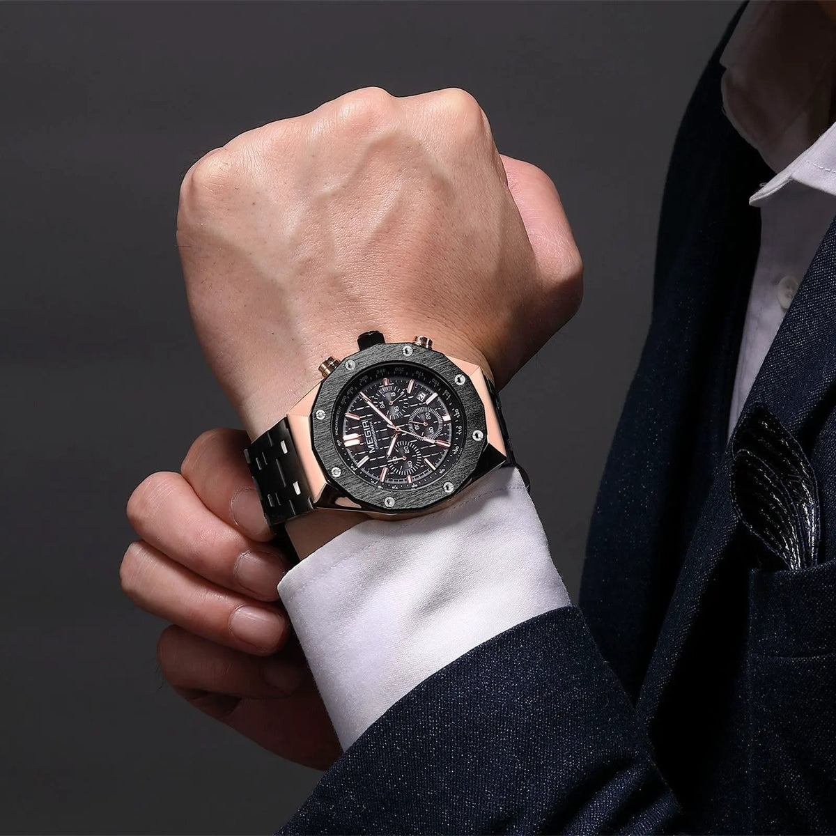 MEGIR Relogio Masculino Luxury Business Men Watches Fashion Military Watch Date Luminous Casual Quartz Wristwatch Man Clock 2213 by MEGIR WATCH GROUP