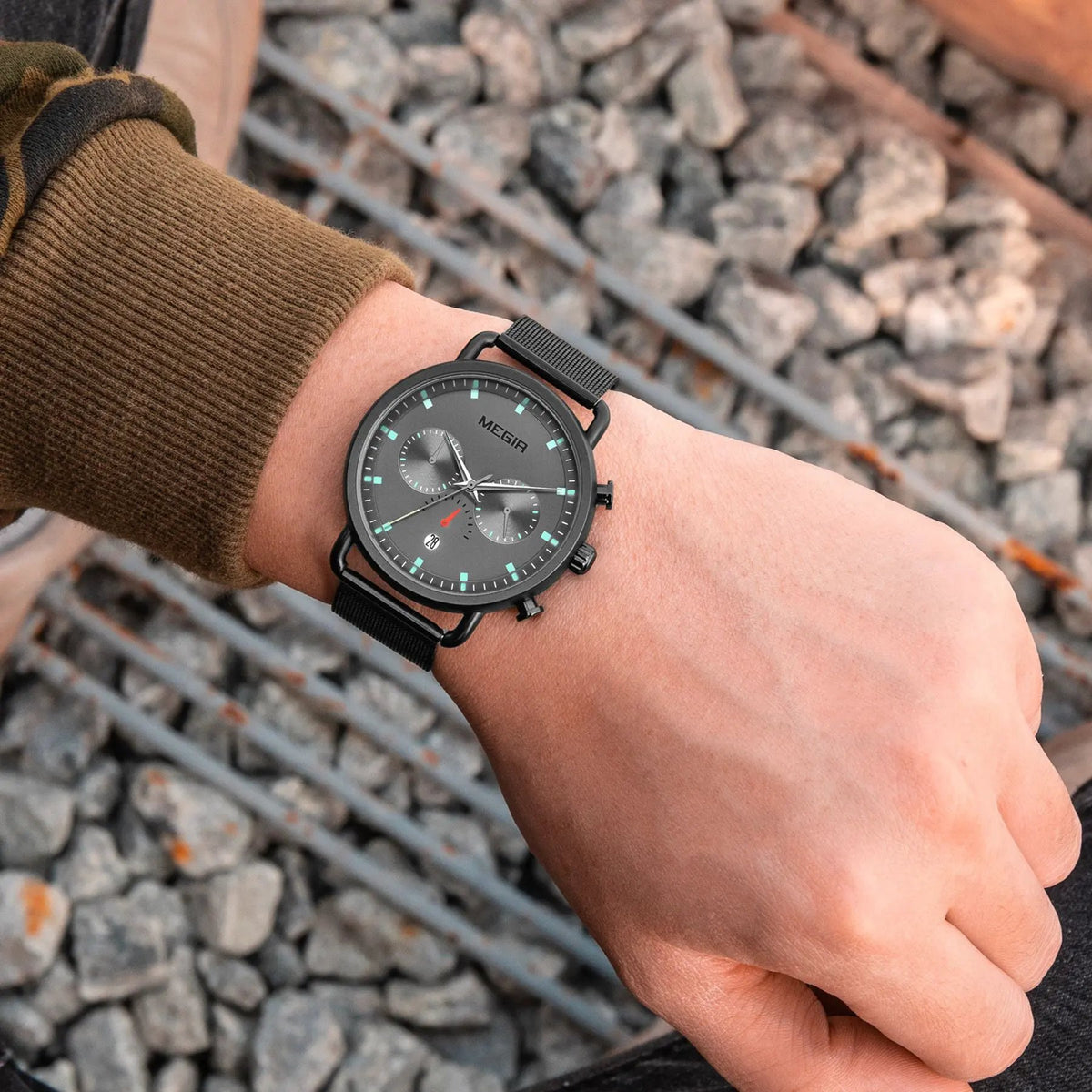 MEGIR Men Watch Top Brand Fashion Casual Quartz Watches Waterproof Date Man Sports Military Wristwatch Clock Relogio Masculino 2159 by MEGIR WATCH GROUP