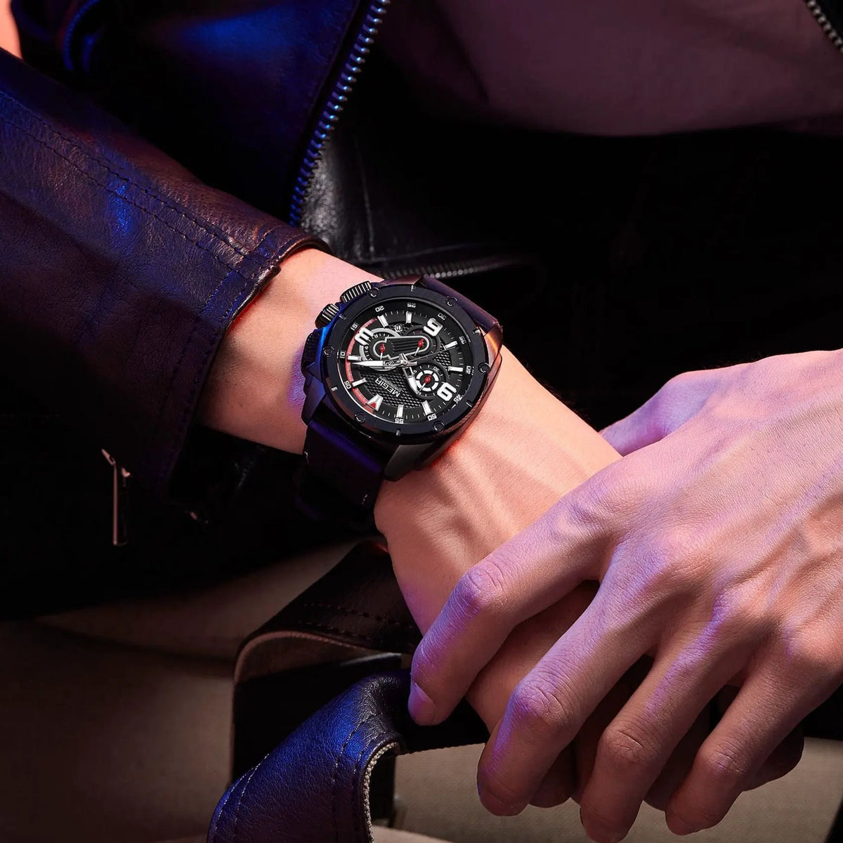 MEGIR Mens Watches Top Brand Luxury Silicone Sports Military Watch Waterproof Quartz Clock Men Chronograph Man Wristwatch 2147 by MEGIR WATCH GROUP