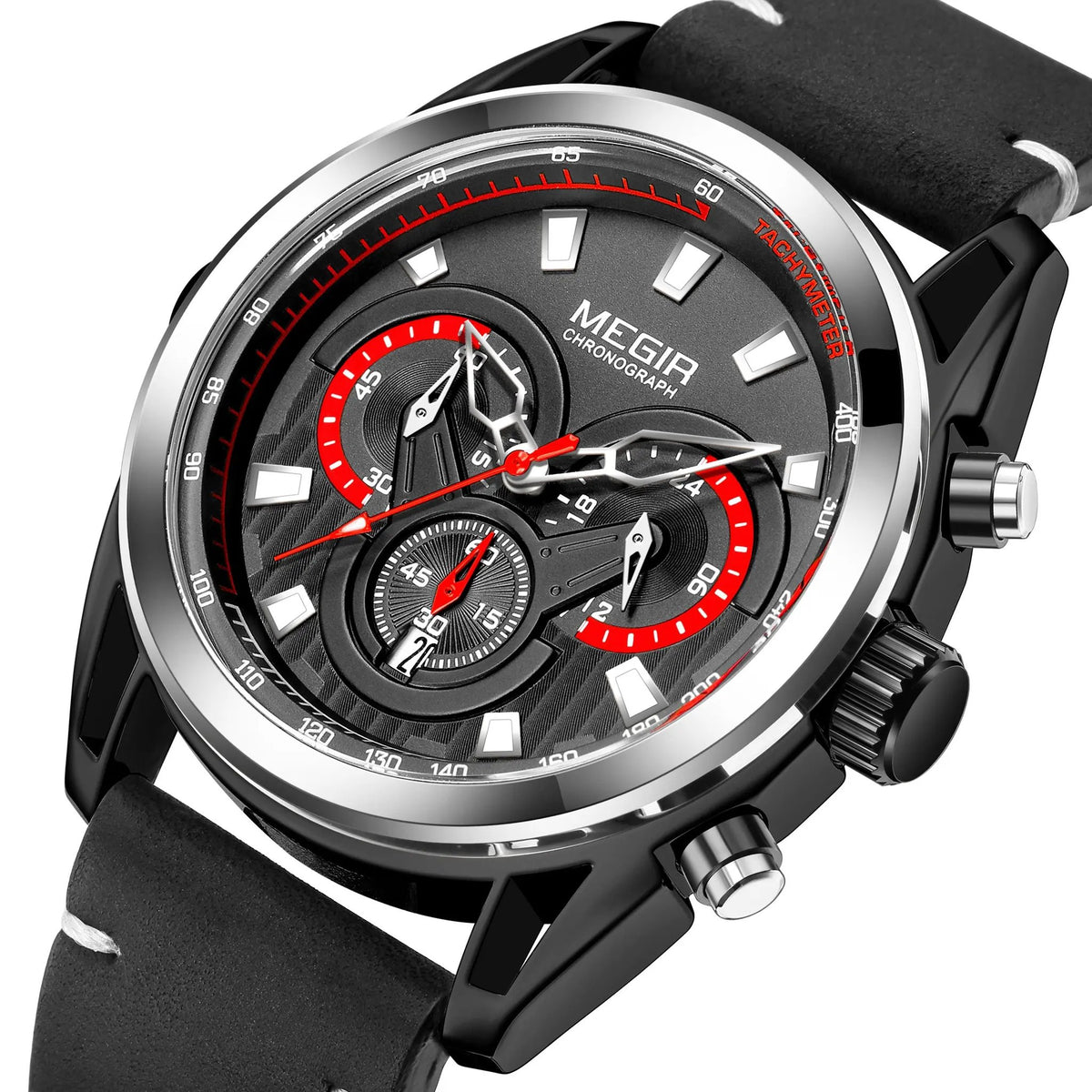 MEGIR Top Brand Luxury Men's Wrist Watch Man Luminous Waterproof Sport Men Quartz Wristwatches Relogio Masculino Dropshipping 2135 by MEGIR WATCH GROUP