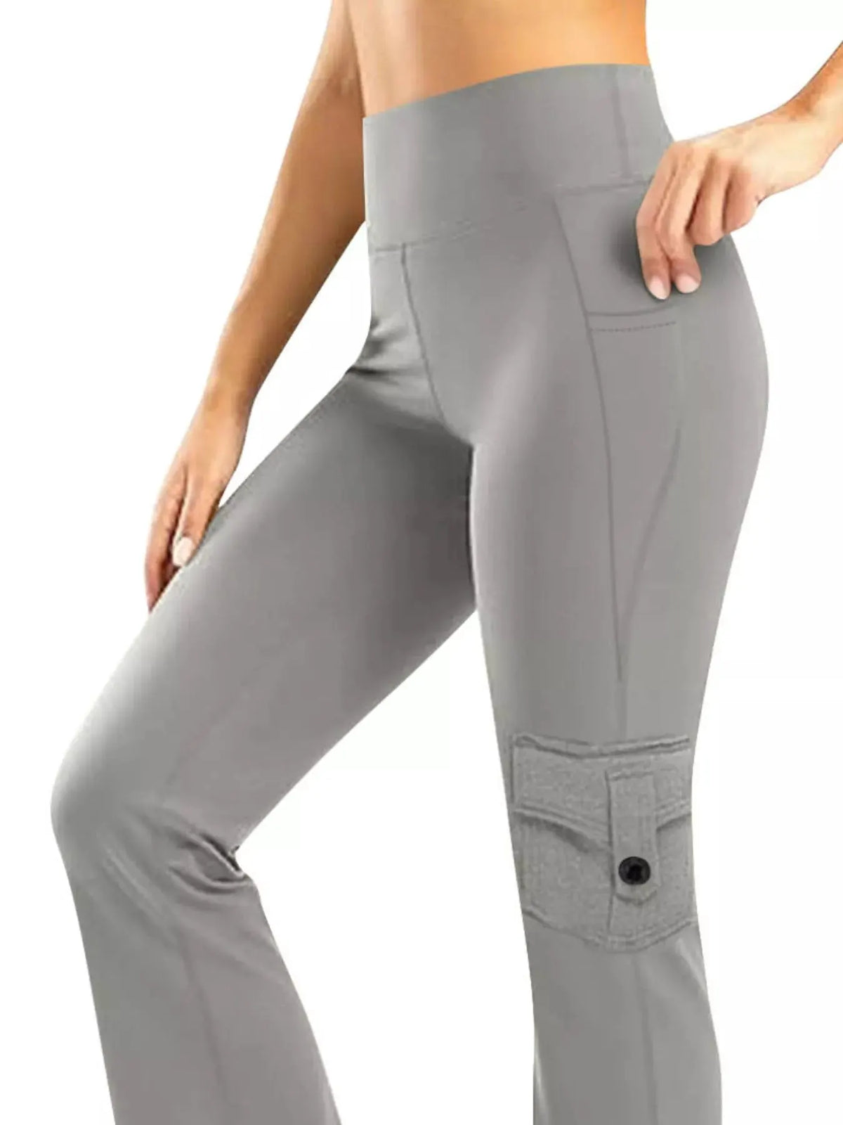 High-Waisted Yoga Pants with Pockets by Partner Label