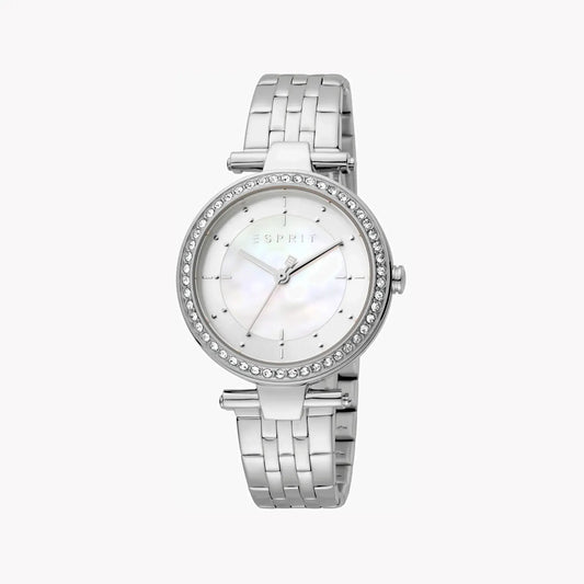 Esprit Women's Silver Stainless Steel Watch, White Dial | Es1l051m0045 by ESPRIT