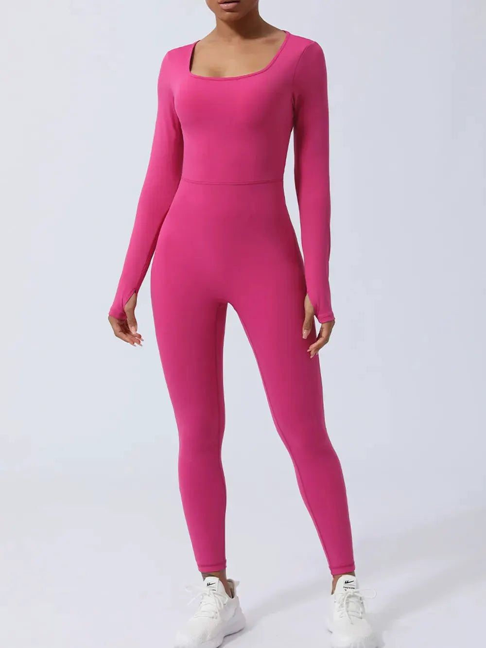 Twisted Backless Long Sleeve Jumpsuit by Partner Label