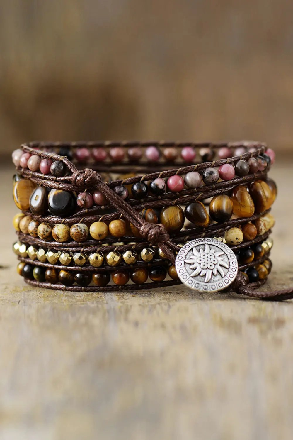 Natural Stone Layered Bracelet by Partner Label
