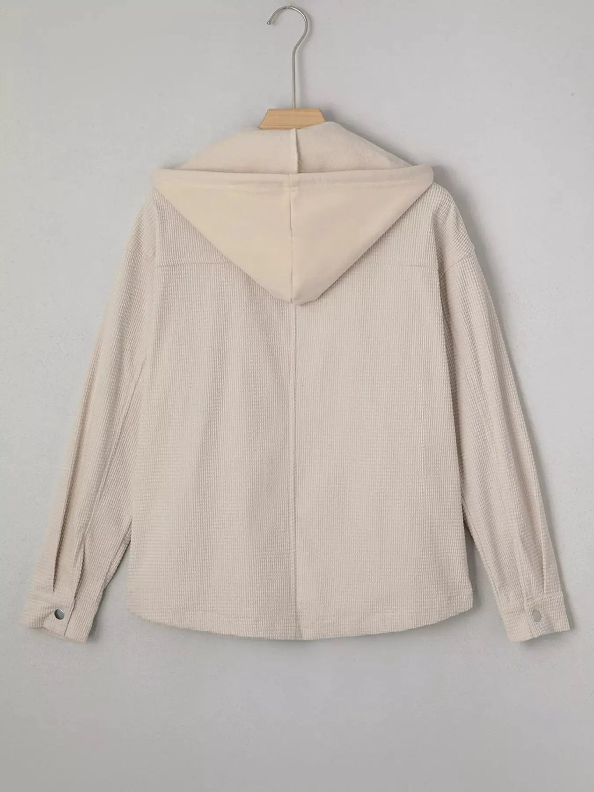 Thermal Knit Textured Hooded Jacket by Partner Label
