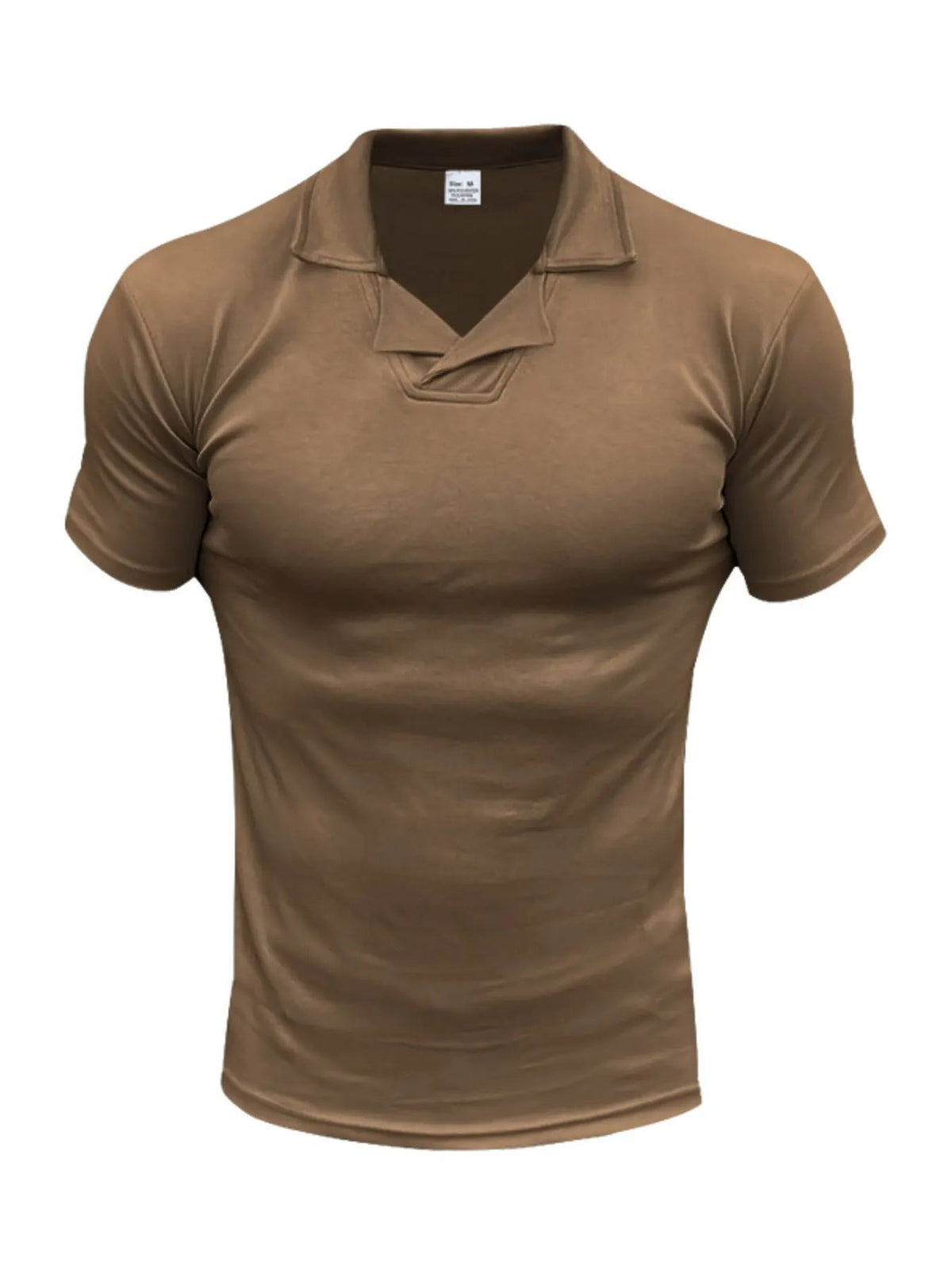 Men's Full Size Casual Short Sleeve Polo Plus Size by Trendsi