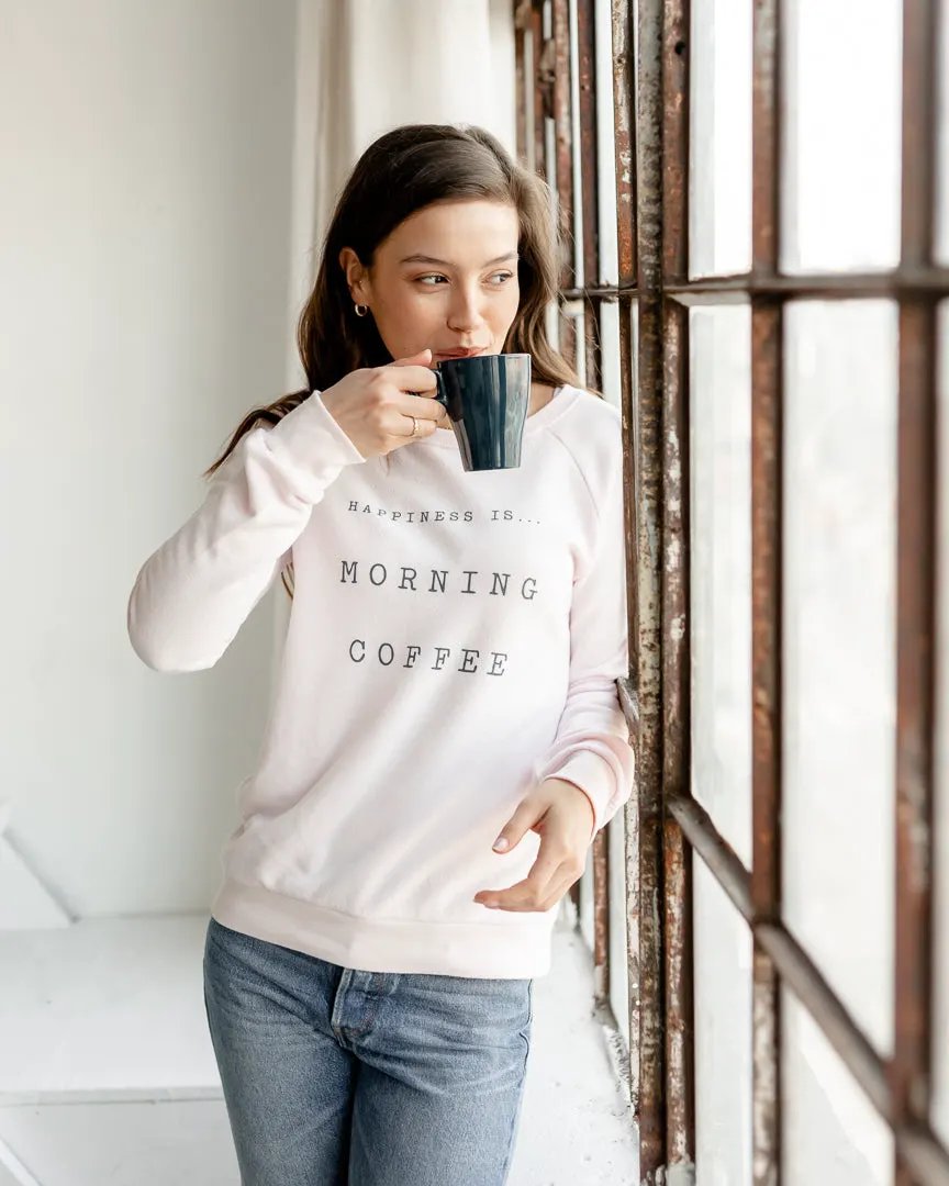 Women's Coffee Crew Sweatshirt, Ballet Pink by Coffee