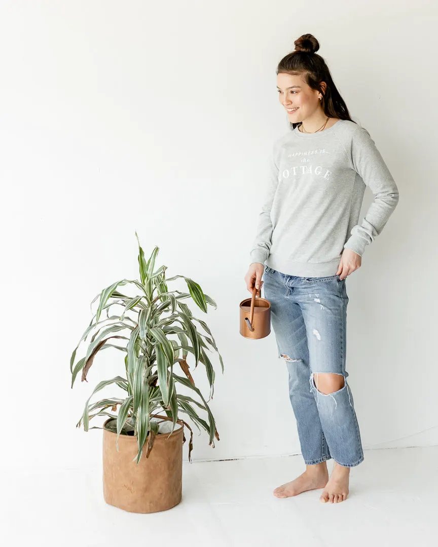 Women's Cottage Crew Sweatshirt, Heather Grey by Cottage Collection