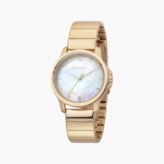 Esprit Women's Rose Gold Watch, White Mother Of Pearls | Es1l167m0065 by ESPRIT