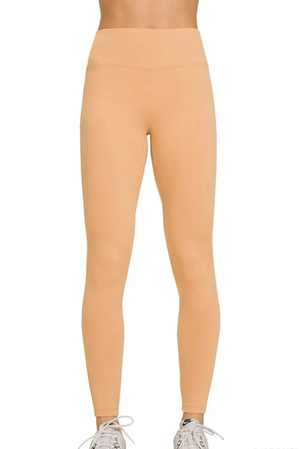 Zenana Microfiber Waistband Leggings by Zenana