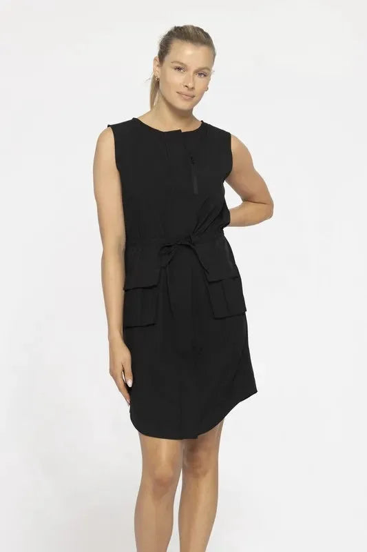 MONO B Versatile Drawstring Waist Tank Dress by Partner Label