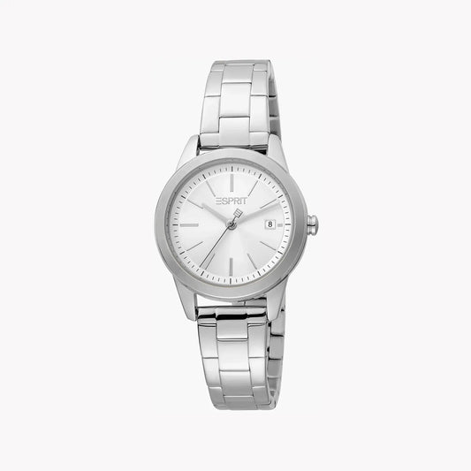 Esprit Women's Silver Stainless Steel Watch, Silver Dial | Es1l065m0045 by ESPRIT