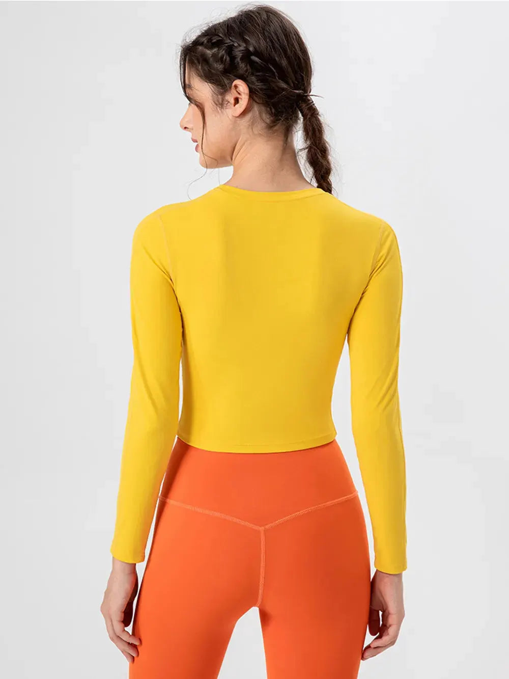 Round Neck Long Sleeve Active T-Shirt by Partner Label