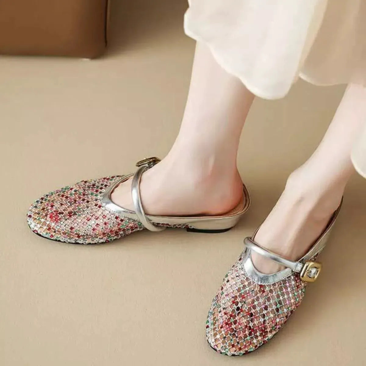 Hollow Out Wedge Sandal by Partner Label