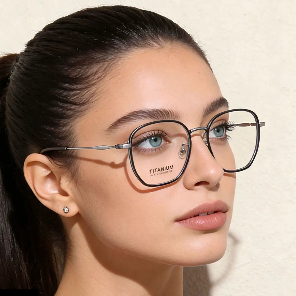 Oversized Polygon Frame Glasses by Equanimity Essence