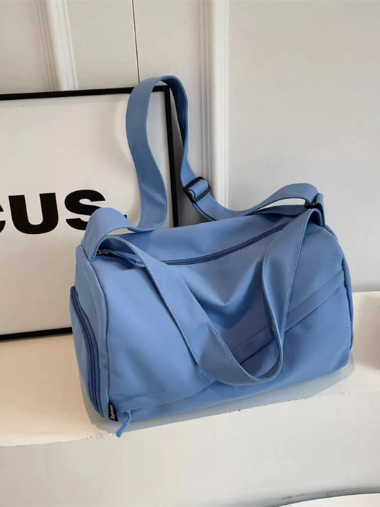 Adjustable Strap Solid Color Travel Bag by Partner Label