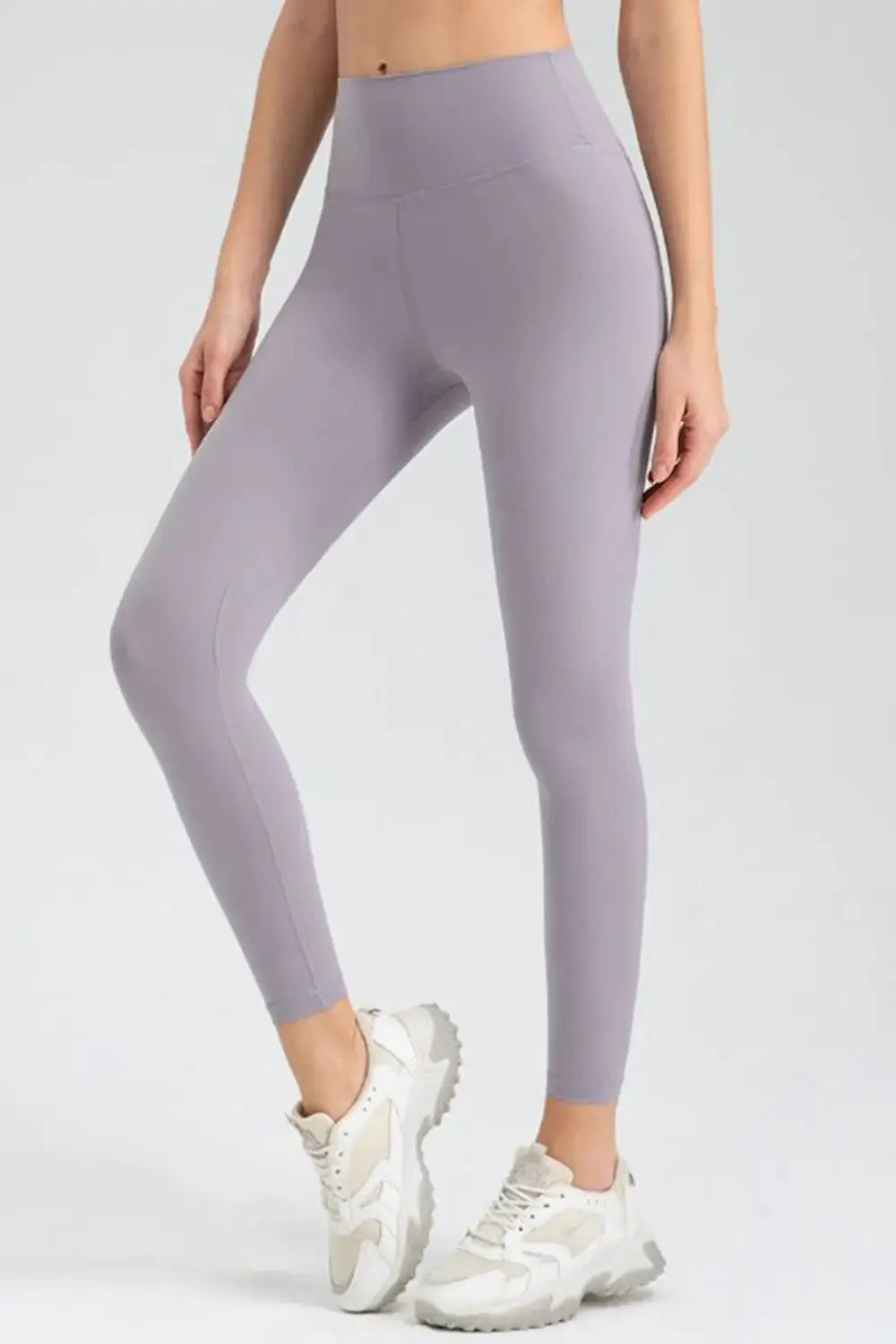 Wide Waistband Slim Fit Active Leggings by Partner Label