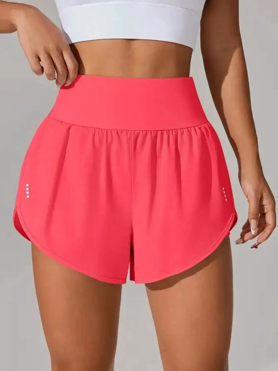Pocketed High Waist Active Shorts by Partner Label