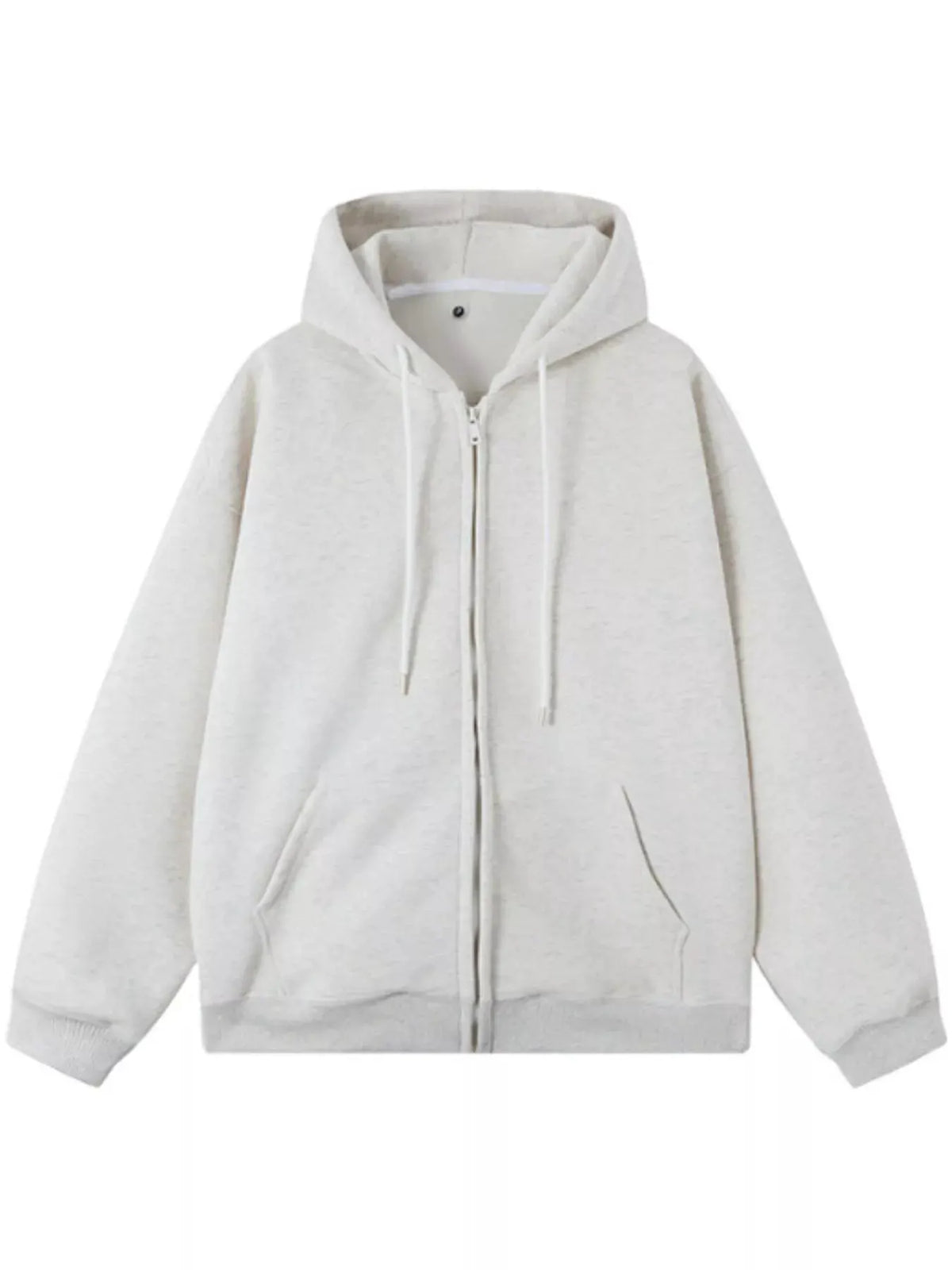 Men's Casual Loose Fit Zip-Up Hoodie by Partner Label