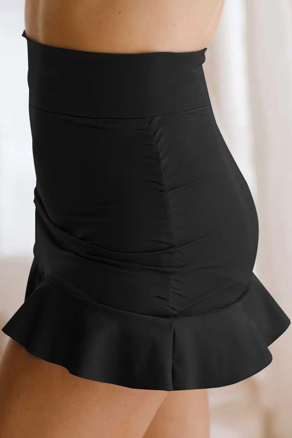 Ruffle Hem Swim Skort by Partner Label