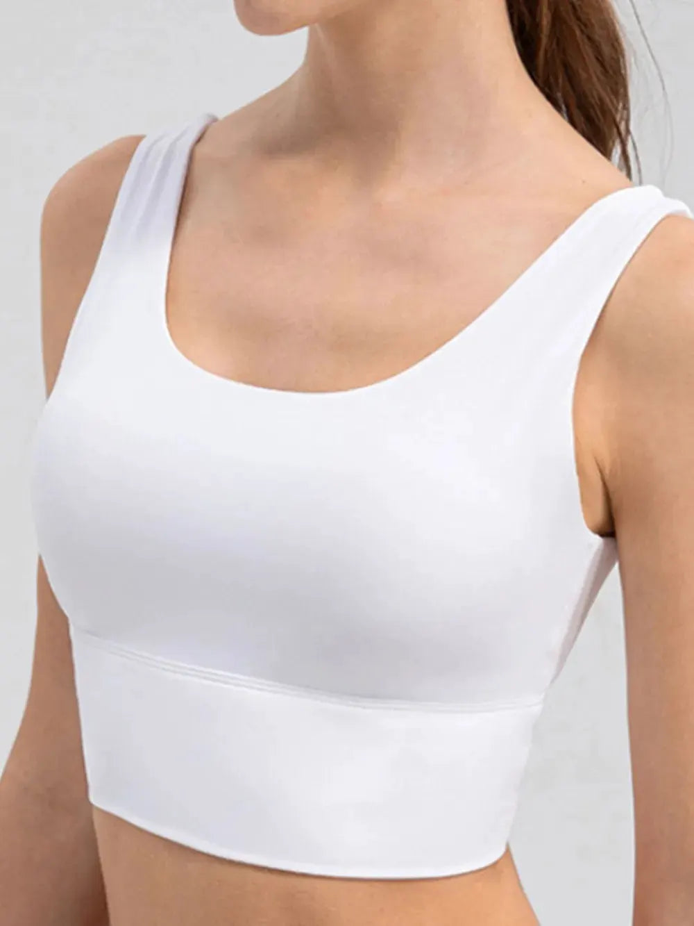 Scoop Neck Wide Strap Active Tank by Partner Label