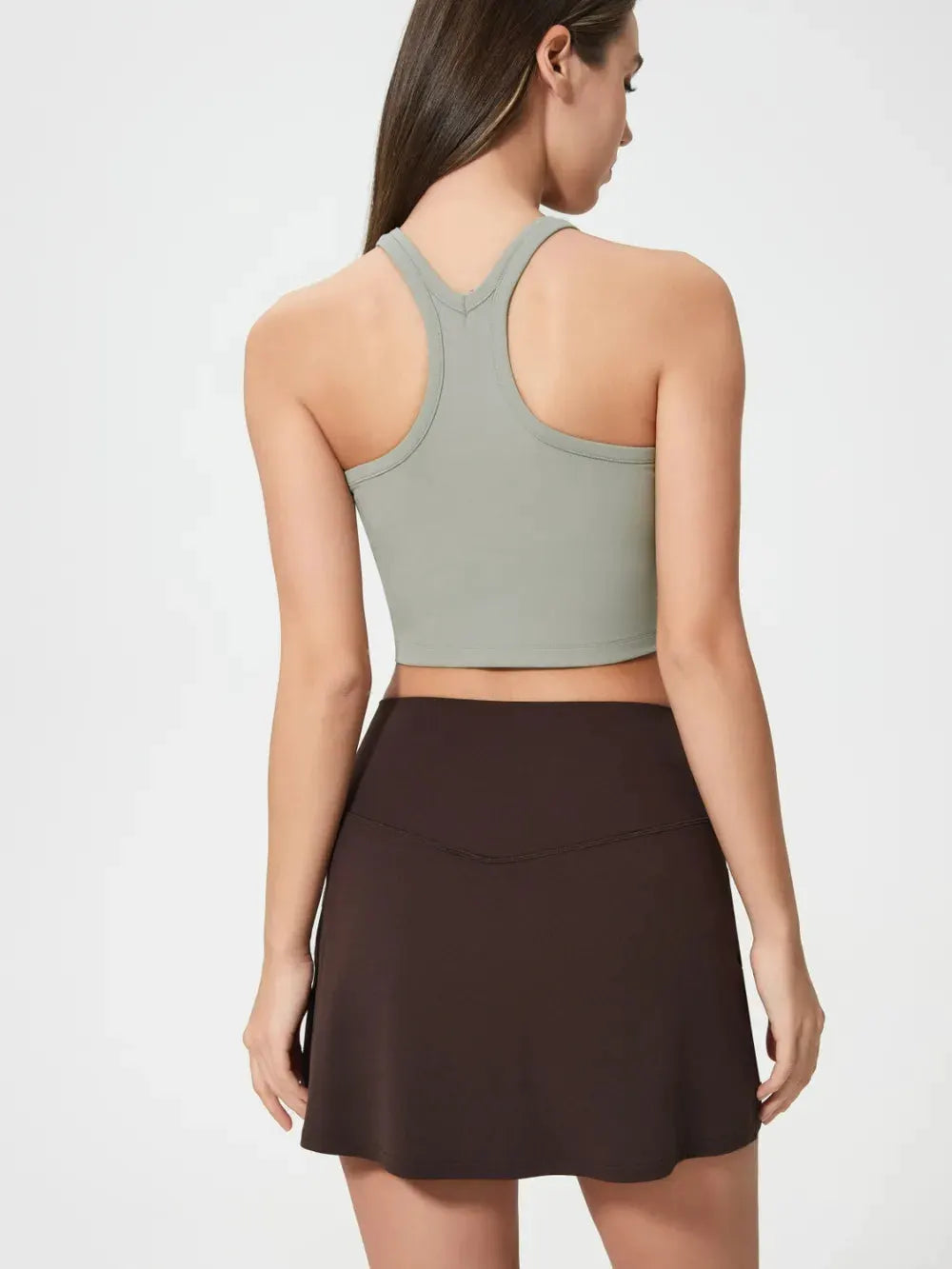 Millennia Scoop Neck Active Tank with Detachable Chest Pads by Millennia