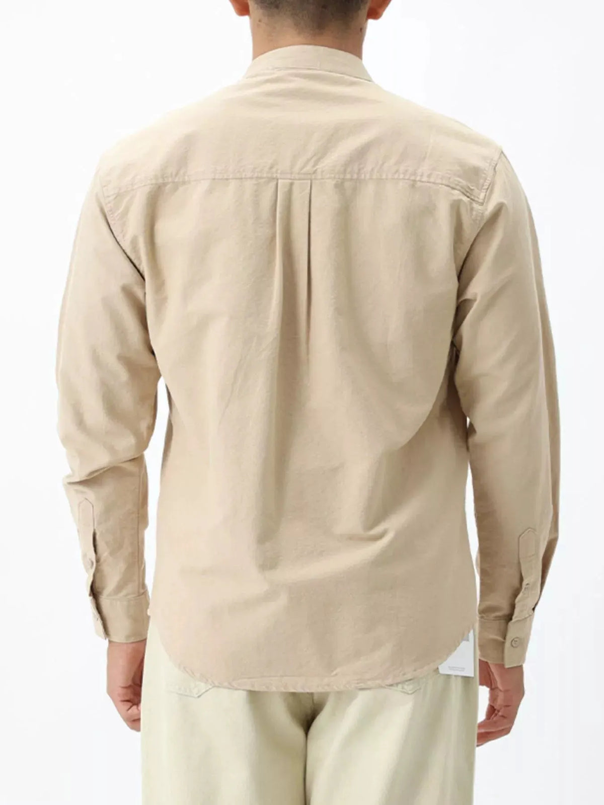 Men's Plus Size Casual Long Sleeve Shirt with Double Chest Pockets by Trendsi
