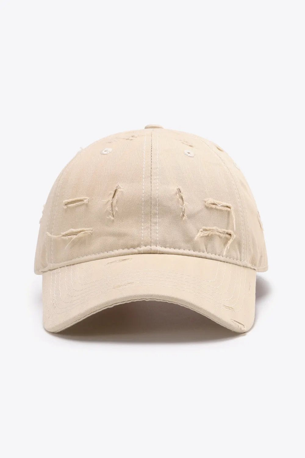 Distressed Adjustable Baseball Cap by Partner Label