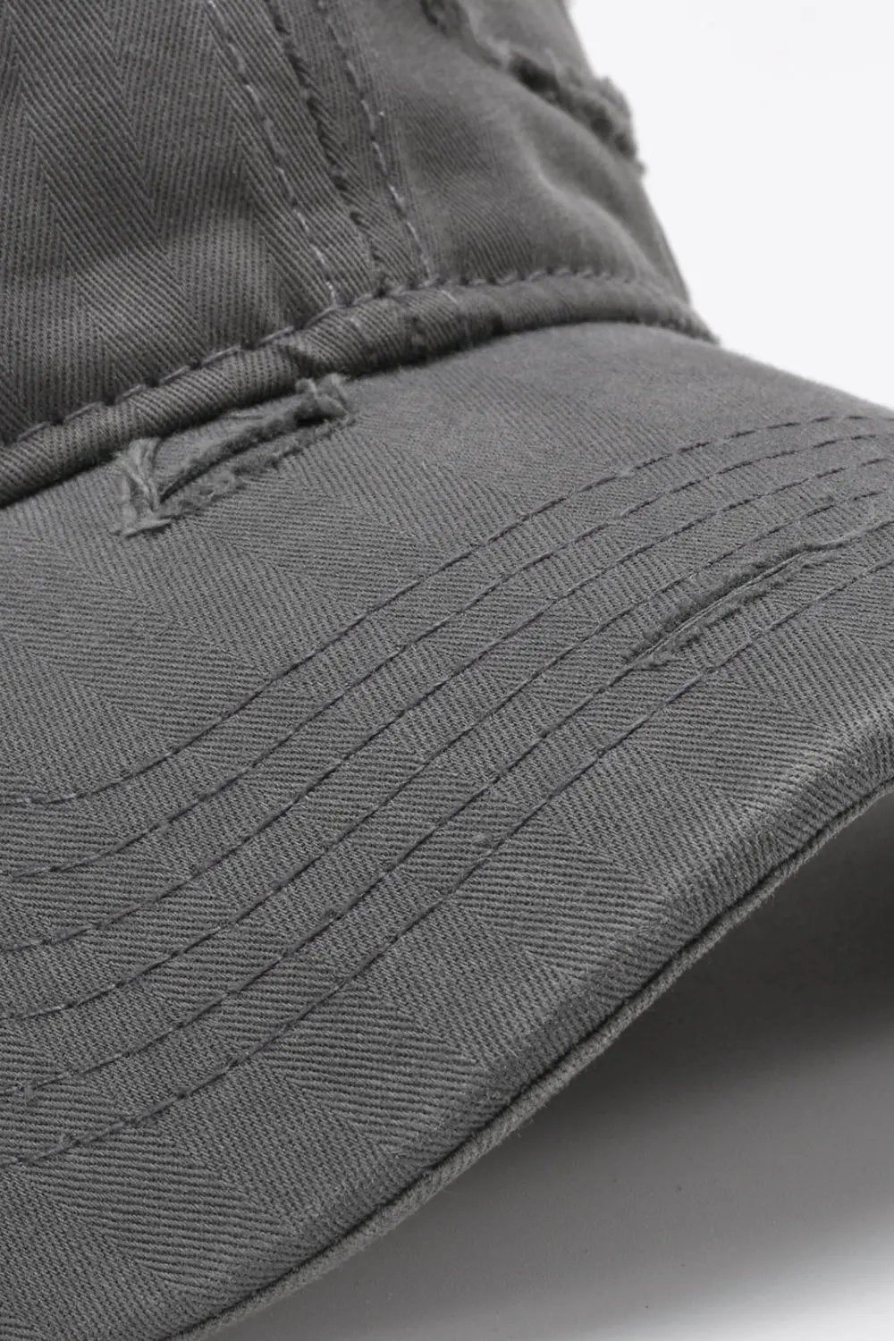Distressed Adjustable Baseball Cap by Partner Label