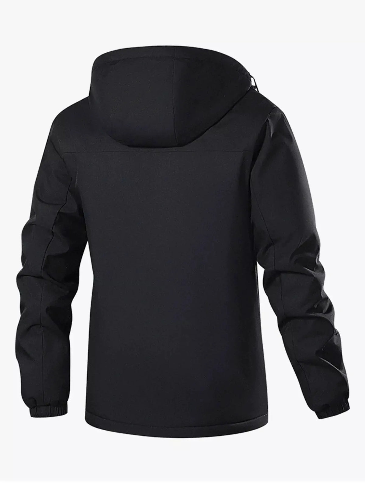 Men's Plus Size Waterproof Hooded Outdoor Jacket by Partner Label