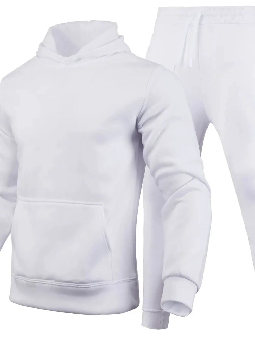 Men's Full Size Long Sleeve Hoodie and Pants Set Plus Size by Trendsi