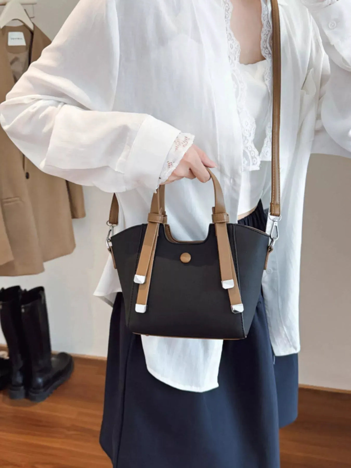Adjustable Strap Crossbody Bag by Partner Label