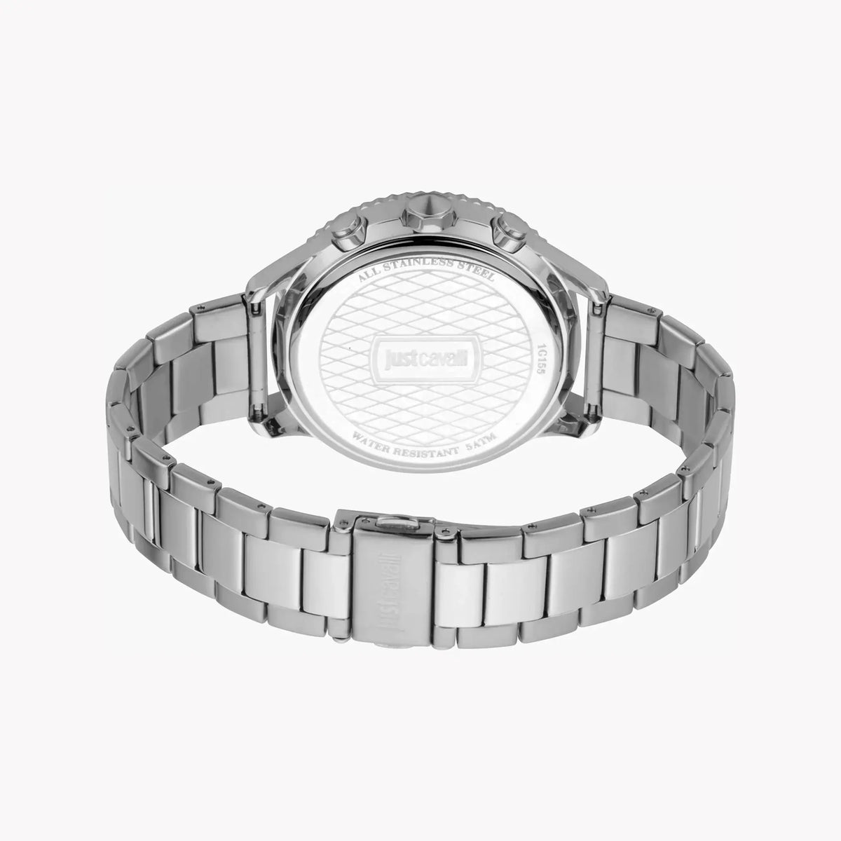 Just Cavalli Men's Silver Watch, Blue Dial | Jc1g155m0055 by JUST CAVALLI