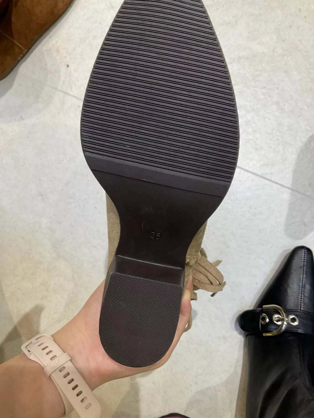Point Toe Block Heels Boots by Partner Label