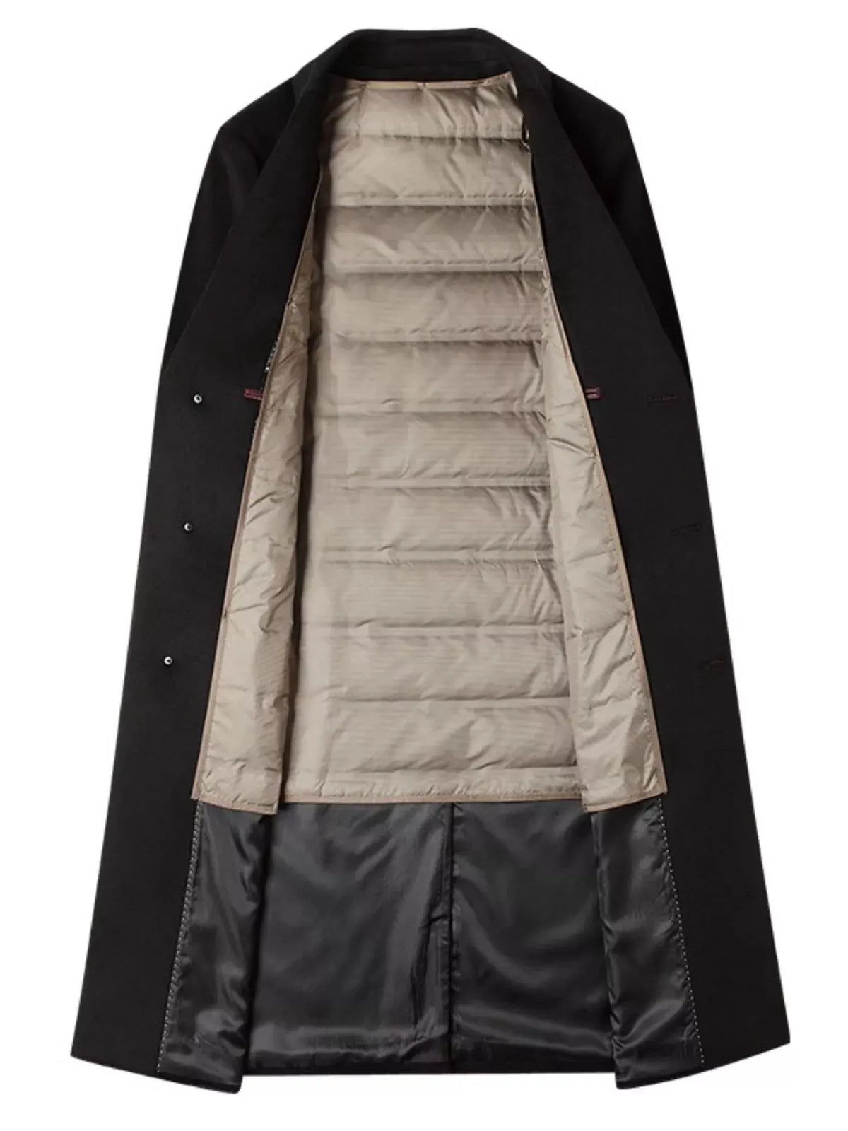Men's Classic Button Up Overcoat by Partner Label