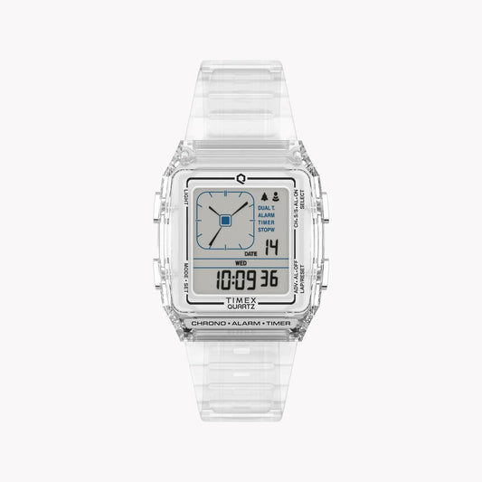 Timex Unisex Transparent Resin Watch, Translucent Case | Tw2w45200 by TIMEX