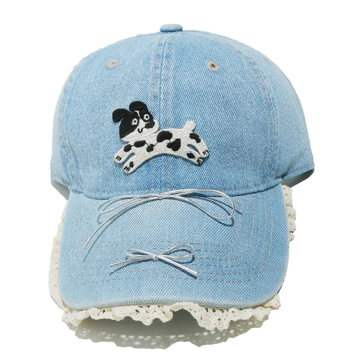 Dog Bow Adjustable Baseball Cap by Partner Label
