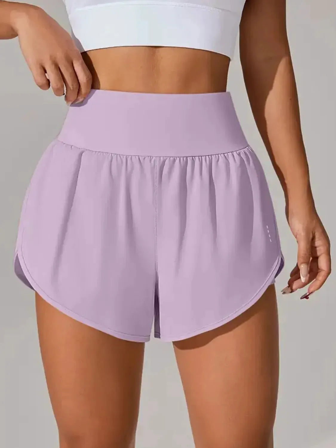 Pocketed High Waist Active Shorts by Partner Label
