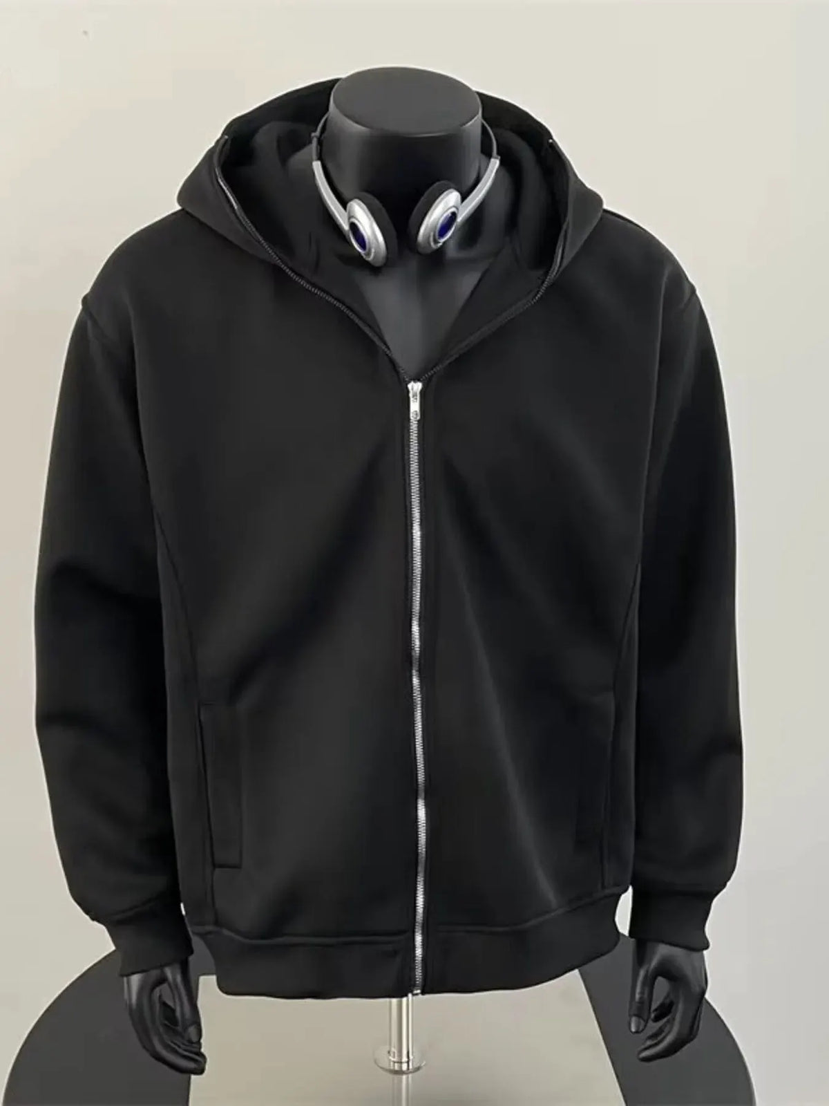 Men's Zip Up Long Sleeve Hoodie by Partner Label